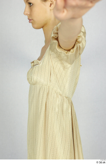 Photos Woman in Historical Dress 122 20th century beige dress…